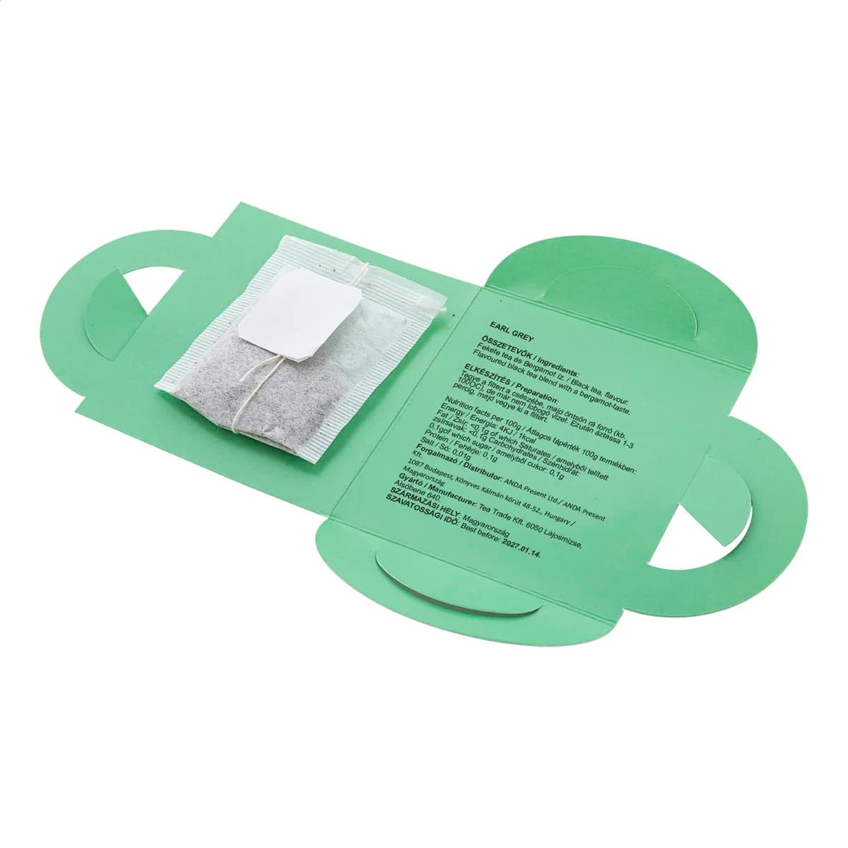 Custom Tea Bag in Mug-Shaped Sleeve product example