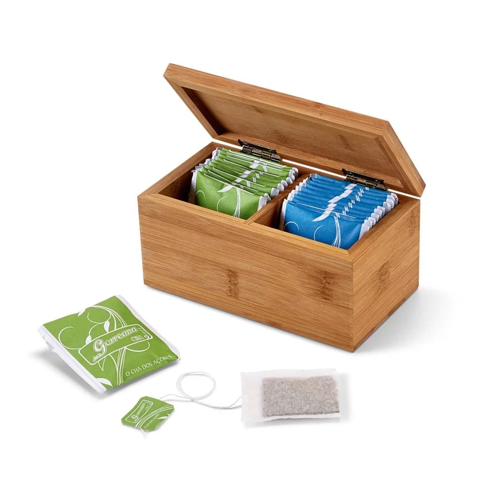 Bamboo Tea Gift Box with 20 Tea Bags product example