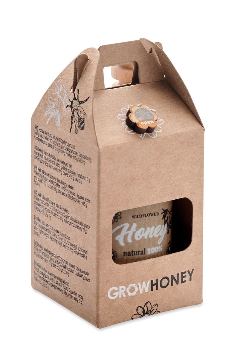 Honey Gift Set with Dipper and Seeds, 50 g product example
